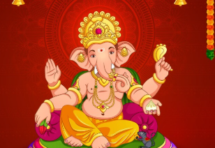 Happy Ganesh Chturthi Wish Card Card